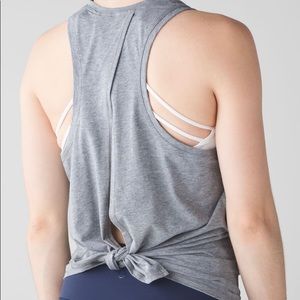 Lululemon Gray Tie Back Tank